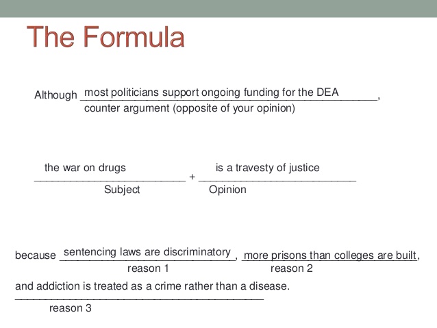 Identifying and creating a good thesis statement